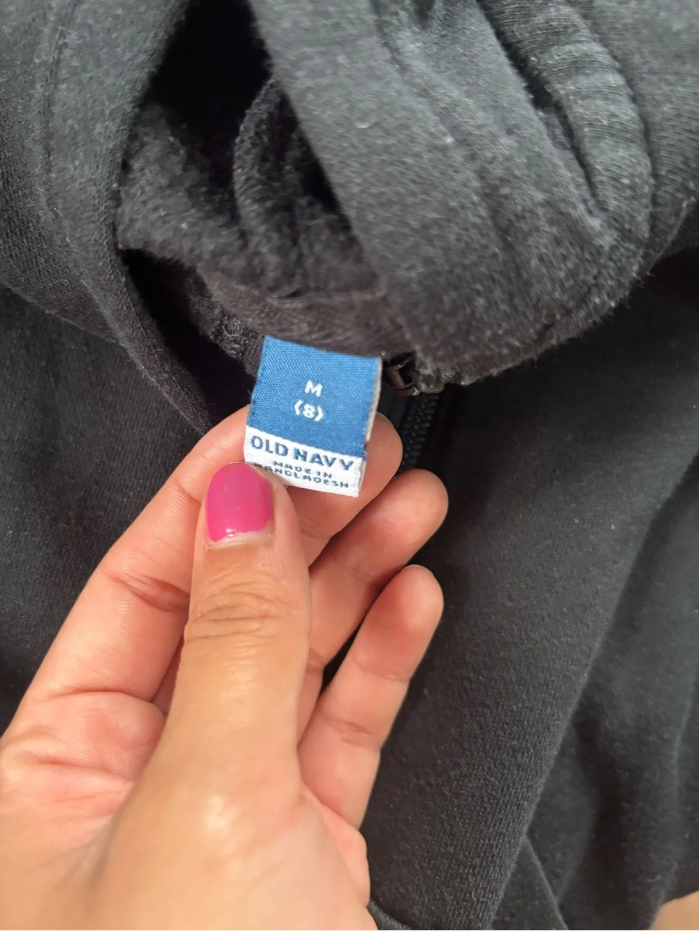 Old Navy Black Kids Zip-Up Hoodie